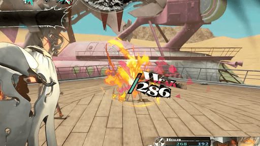 弱点属性の炎属性で攻撃する