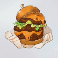 肉厚ハンバーガー