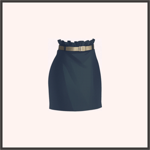 オフィスミニスカート（青）