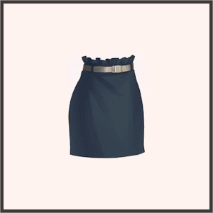 オフィスミニスカート（青）