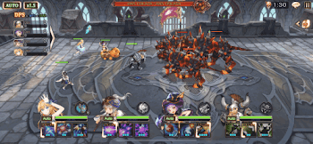 「挑戦の塔71階のバトル画面」