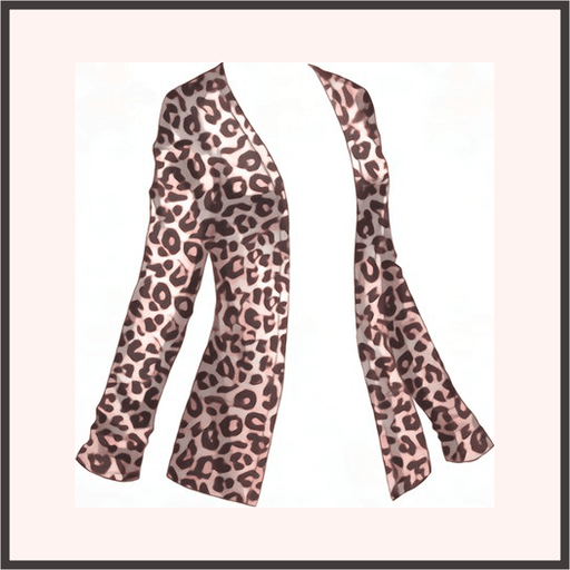 ヒョウ柄カーディガン（暖色）