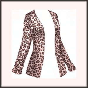 ヒョウ柄カーディガン（暖色）