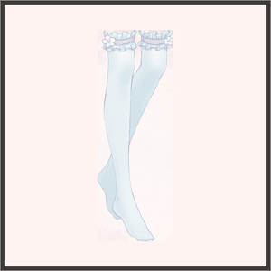 敬虔なる花-靴下