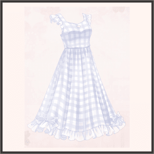 ギンガムワンピ