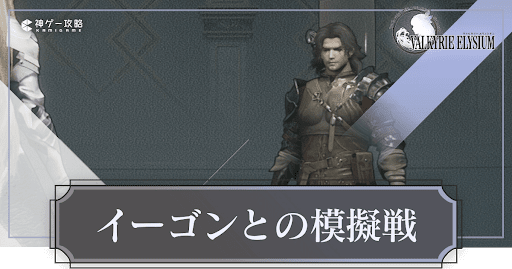 イーゴンとの模擬戦