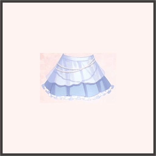 パールレーススカート（青）