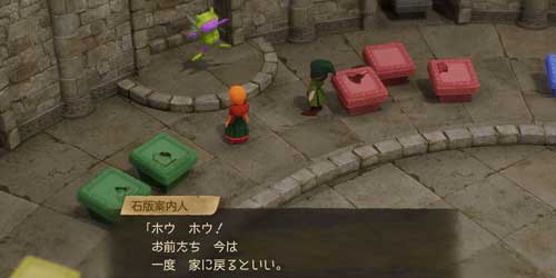 DQ7リイマジンド_ウッドパルナ帰還後の謎の神殿にて