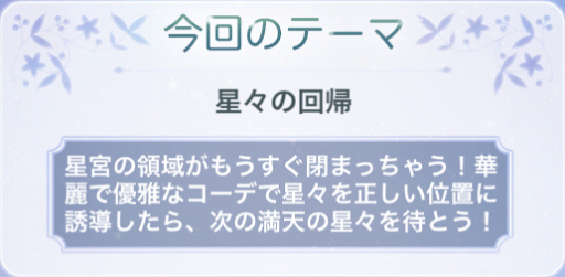 満天の星々「星々の回帰」