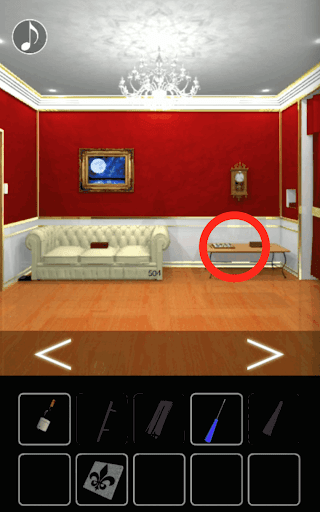 月の見える城からの脱出_電気のスイッチ