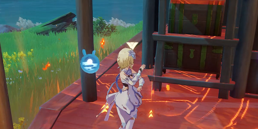 風元素を使って家の周りを掃除する