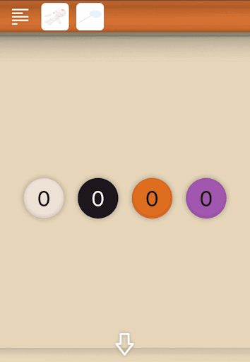 Spooky雨と少女とぬいぐるみ_テレビの下のチェスト_風船の数をヒントに左から8675を入力する