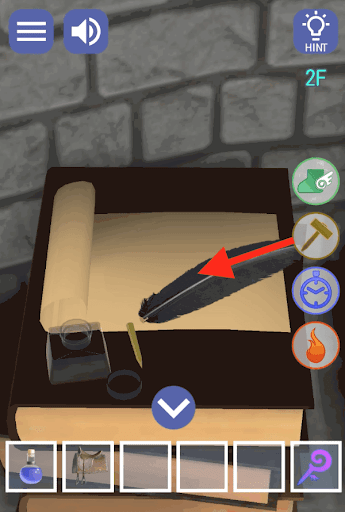 ドラゴンと魔法使いの住む塔_2階_リペアの魔法を使用する