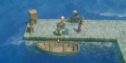DQ7リイマジンド_船着き場の小舟