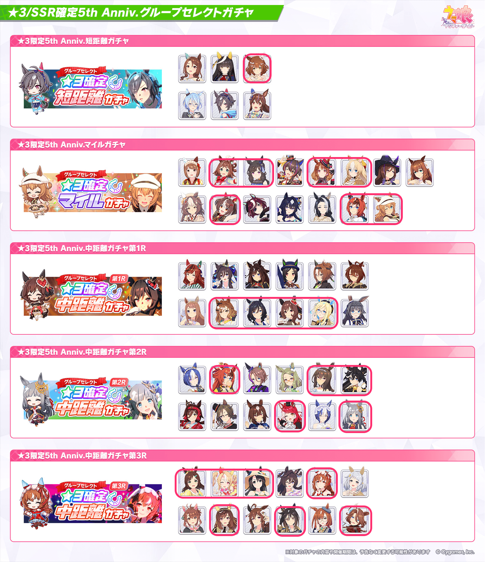 ピックアップ対象_星3セレクト①