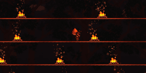 血の涙を夜間に使用する