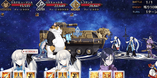 fgo-どこ吹く風の 猫じゃらし1戦①