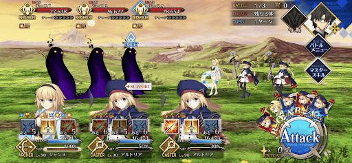 fgo-レストランストリート_バトル1