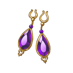 アメシストイヤリング