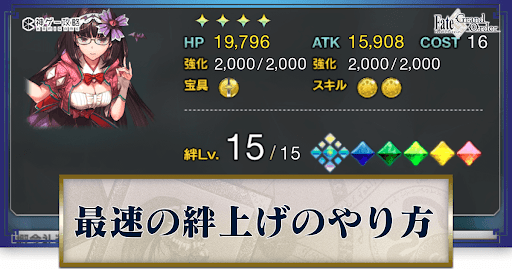 fgo-最速の絆上げのやり方