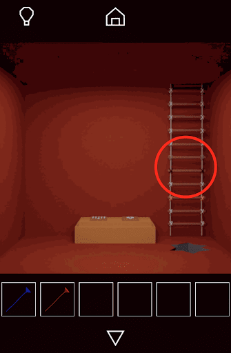 Dango_はしごをタップして3階に移動する