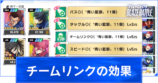 チームリンクの効果