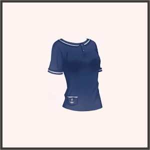 アンカートップス（青）